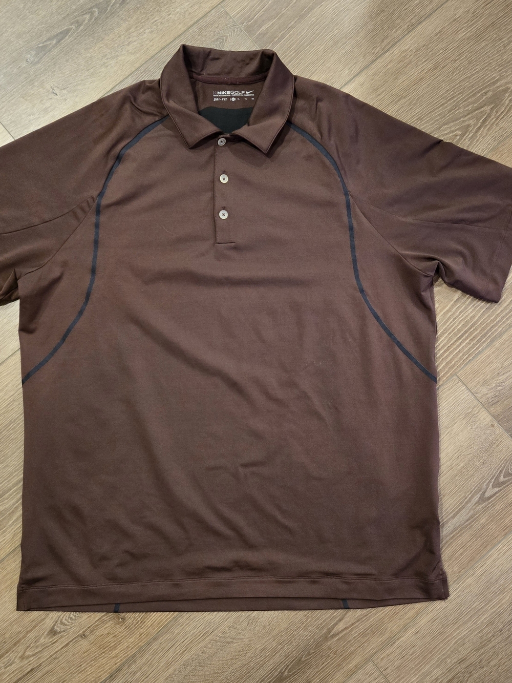 Nike Brown Short-Sleeve Polo Shirt